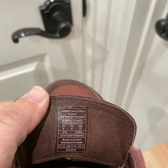 CHACO PINELAND MOC SUEDE LEATHER SIZE 6 LACE UP - Picture 3 of 4